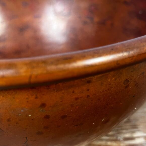 Vintage French Copper Mixing Bowl Pastry Chef Round Bottom 10” Rolled Rim Heavy - Picture 11 of 16